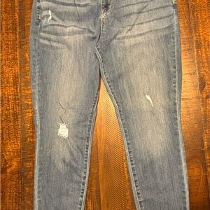 Denizen from Levi's Blue Distressed Skinny Jeans